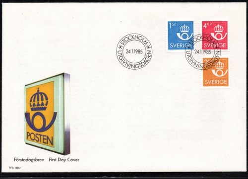 (image for) 1985 Posthorn Definitives FDC