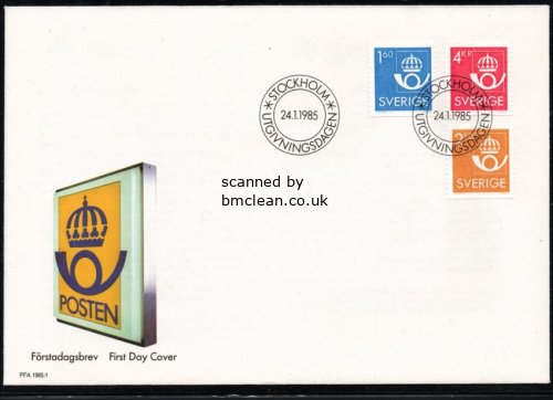 (image for) 1985 Posthorn Definitives FDC