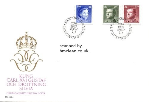 (image for) 1989 King Carl & Queen Silvia Defins.