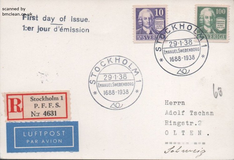 (image for) 1938 Emanuel Swedenborg (Card)