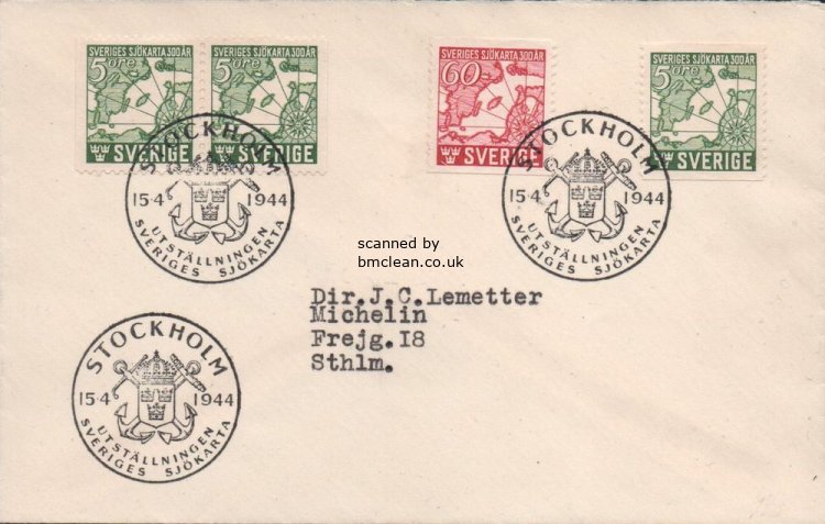 (image for) 1944 Marine Chart (FDC)