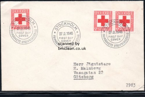(image for) 1945 Red Cross Anniv. (FDC)