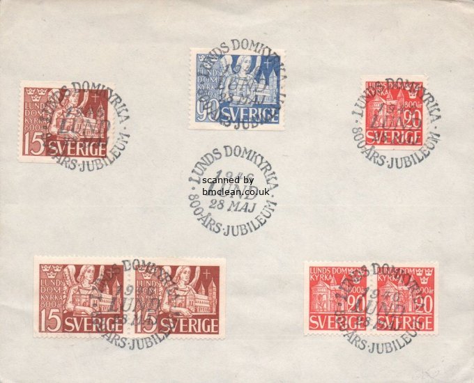 (image for) 1946 Lund Cathedral (FDC)