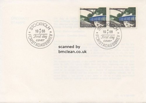 (image for) 1968 Dalsland Canal (FDC)