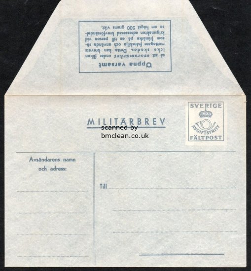 (image for) 1960 Millitary Cover - Unused