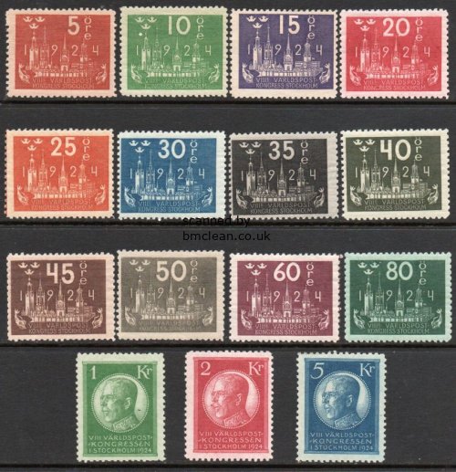 (image for) 1924 World Postal Congress Set (M/M)