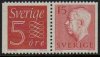 (image for) 5ø Brown-Red pair with Gustav VI 15ø