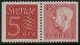 (image for) 5ø Brown-Red pair with Gustav VI 15ø