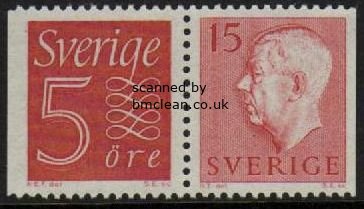 (image for) 5ø Brown-Red pair with Gustav VI 15ø