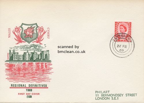 (image for) 1969 Wales 4d Red