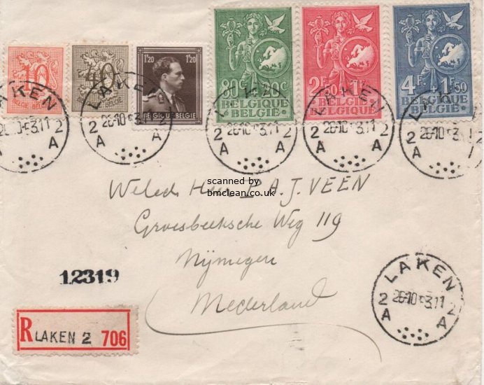 (image for) 1953 European Child Welfare (FDC)