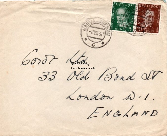 (image for) 1938 Cover to LONDON England