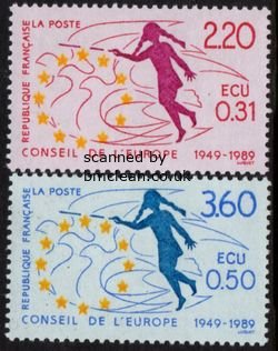 (image for) 1989 Anniv. Council of Europe