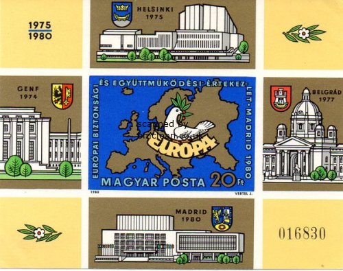 (image for) 1980 European Security Conference (Imperf M/S)