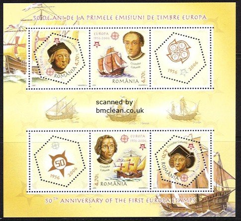 (image for) 2005 Romania 50yrs of Europa Stamps (M/S)