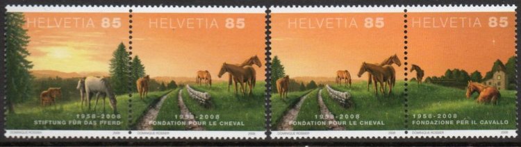 (image for) 2008 Jura Landscape - Horses (2 Pairs)
