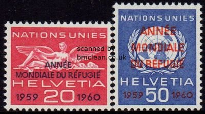 (image for) 1960 Refugee Year - Overprints