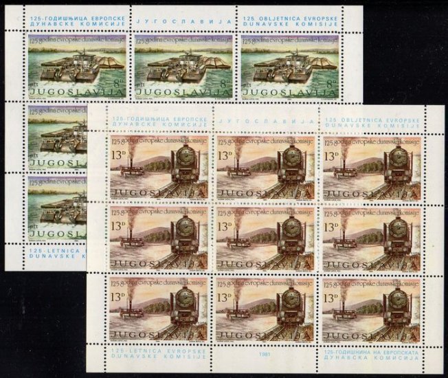 (image for) 1981 Anniv. of Danube Commission (Sheetlets) - Click Image to Close